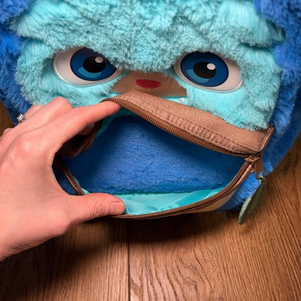 Disney‎ Star Wars Young Jedi Adventures Nubs Plush Backpack Blue Fuzzy Bag
